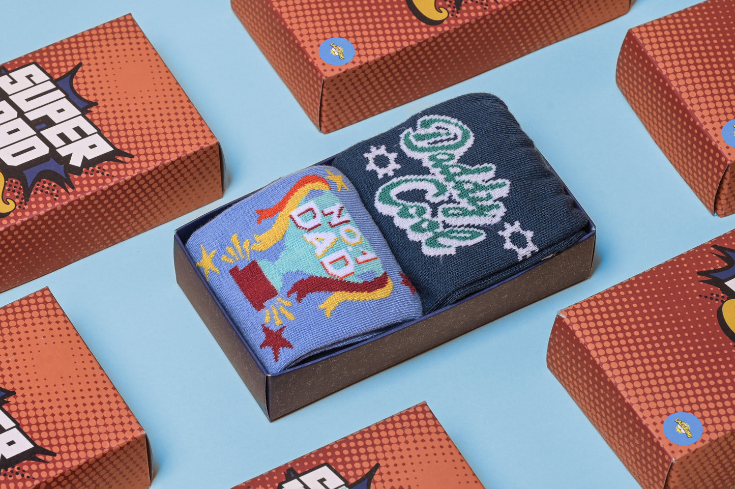 The Super Dad Socks Box-Gift Set