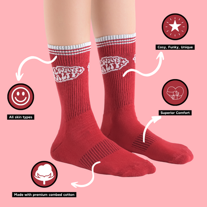 Crimson Sass - OG Sneaker Socks