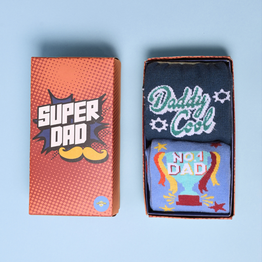 The Super Dad Socks Box-Gift Set