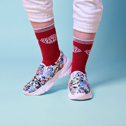 Crimson Sass - OG Sneaker Socks