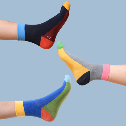 Kaleidos - Hue Fives Ankle Length Socks